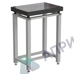 Стол для весов малый 630х450х900 мм, гранит, цвет каркаса - серый