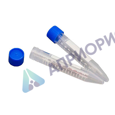 Пробирка коническая 10 л (полипропилен, с делениями, винтовая крышка)