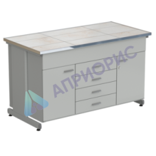 Стол-тумба 2 двери + 5 ящиков 1515х750х900, КЕРАМИКА