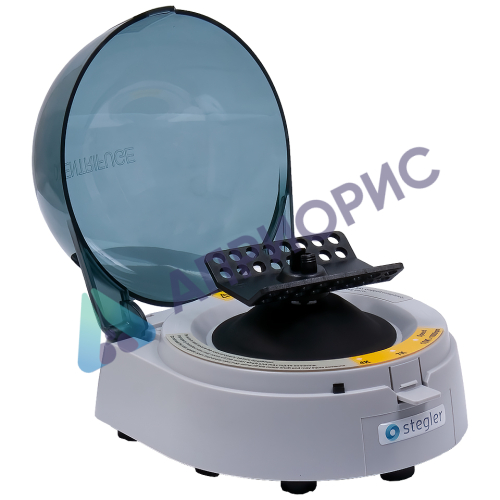 Лабораторная центрифуга STEGLER CM-100S Meteor (4500/7200/10 000 об/мин, 8×2 мл)