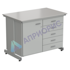 Стол-тумба 1 дверь (левая) + 5 ящиков 1200х750х900, DURCON