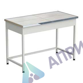 Стол лабораторный упрощенный 1212х610х850 мм, раб. поверхность - КЕРАМИКА