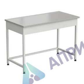 Стол лабораторный упрощенный 1213х613х850 мм, раб. поверхность - DURCON с бортиком