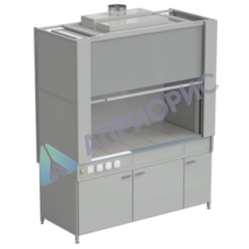 Шкаф вытяжной с коконом из стеклопластика без воды с электрикой 1800х820х2240 мм, раб. поверхность - КЕРАМИКА