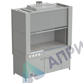 Шкаф вытяжной с коконом из стеклопластика без воды с электрикой 1800х820х2240 мм, раб. поверхность - КЕРАМИКА