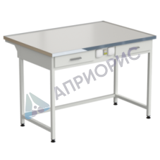 Стол лабораторный с 2-мя ящиками и электрикой 1212х850х850 мм, раб. поверхность - LABGRADE-лайт