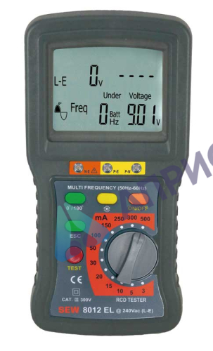 8012 EL - цифровой измеритель параметров устройств защитного отключения