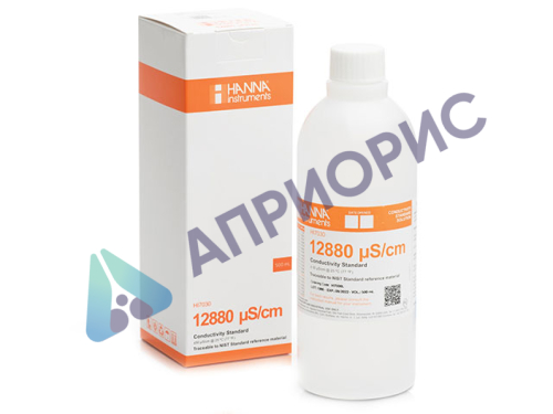 Раствор для калибровки HANNA HI 7030L (для кондуктометров, 500 мл.,12880 мкСм/см)