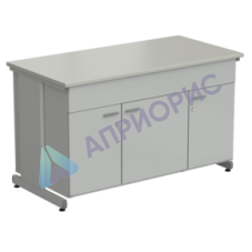 Стол-тумба 3 двери 1500х750х900, ЛАМИНАТ СЕРЫЙ