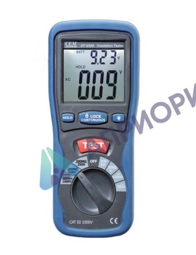 Поверка измерителя сопротивления изоляции цифрового DT