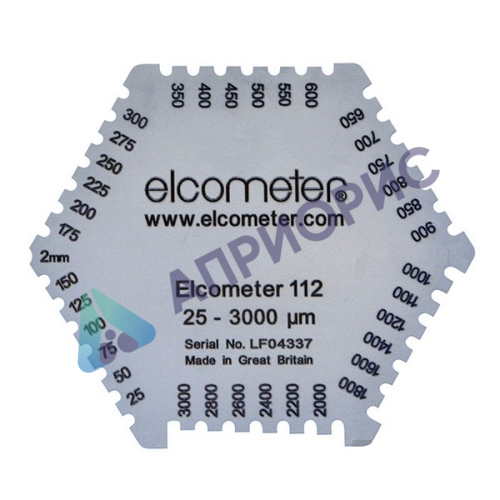 Калибровка гексагональной алюминиевой гребенки Elcometer 112AL