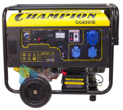 Бензиновый генератор Champion GG6501E+ATS