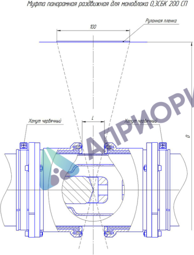 0.3 СБК 200 СП панорамная коллиматорная муфта моноблока