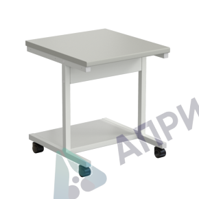 Стол подкатной 600x550x640 мм, раб. поверхность - ЛАМИНАТ СЕРЫЙ