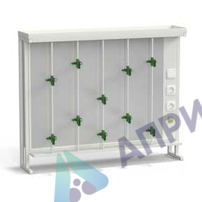 Стенд титровальный 1200х250х985, белый металл