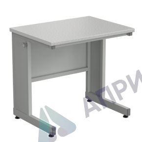 Стол ученический 800х600х760, раб. поверхность - ЛАМИНАТ БЕЛЫЙ
