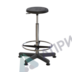 Табурет лабораторный на опорах (высота 620-760 мм) (полиуретан)