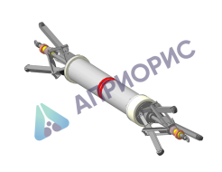 Внутритрубная тележка для труб Ø 1020 ÷ 1420 мм в комплекте с 2-мя ИАП (12 Ач)