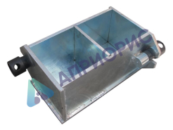 Форма куб. 100х100х100 мм двухгнезд. оцинкованная (2ФК100)