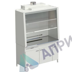 Шкаф вытяжной без подвода воды с ВЗБ светильником 1520х750х2160 мм, раб. поверхность - НЕРЖАВЕЮЩАЯ СТАЛЬ