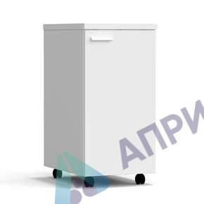 Тумба подкатная дверь правая 400х540х820 мм, высокая, белый металл - СТАЛЬ