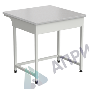 Стол-приставка 850х850х850 мм, раб. поверхность - ЛАМИНАТ БЕЛЫЙ