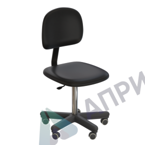 Стул офисный на роликах (высота 410-540 мм) (кож.зам.)