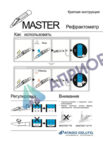 Поверка рефрактометра Master-AGRI