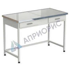 Стол лабораторный с 2 ящиками 1212х610х850 мм, раб. поверхность - КЕРАМОГРАНИТ
