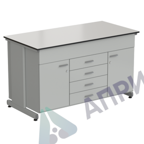 Стол-тумба 2 двери + 5 ящиков 1500х750х900, LABGRADE