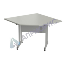 Стол угловой 1100х1100х750 мм, раб. поверхность - ЛАМИНАТ СЕРЫЙ