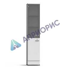 Шкаф для посуды 400х500х2000 мм серый