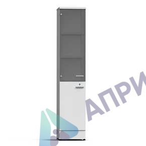 Шкаф для посуды 400х500х2000 мм серый