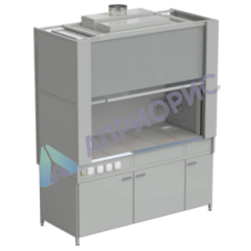 Шкаф вытяжной с коконом из стеклопластика с водой с электрикой 1800х820х2240 мм, раб. поверхность - КЕРАМИКА