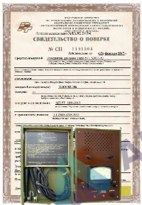 Поверка измерителя сопротивления цепи ФАЗА-НОЛЬ М417