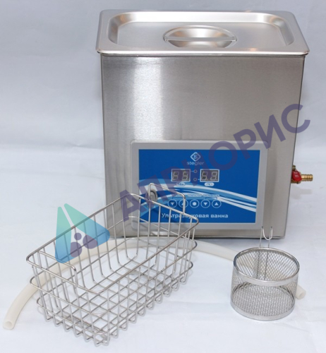 Ультразвуковая ванна (мойка) Stegler 6DT (6 л,20-80°C, 180W)