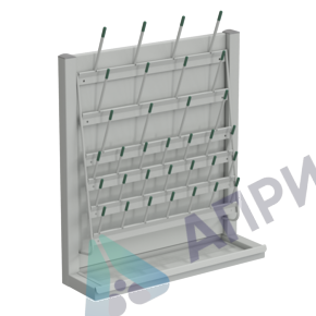 Сушилка 500x150x550 настенная, серый металл