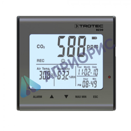Trotec BZ30 логгер температуры, влажности и углекислого газа (CO2)