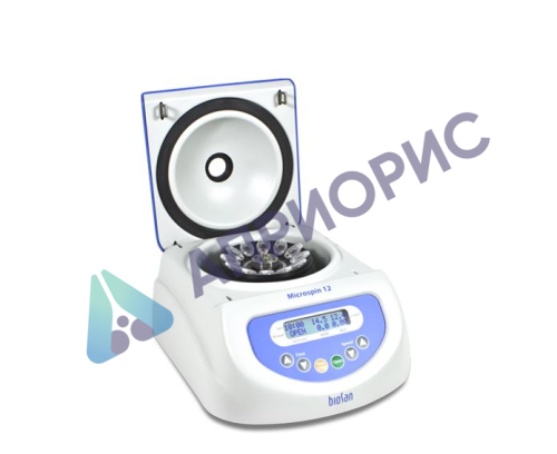 Мини-центрифуга BioSan Microspin 12 (1000 - 14500 об/мин, 12×1,5/2,0 мл)