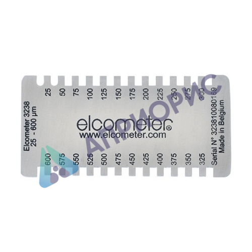 Калибровка прямоугольной гребенки Elcometer 3238