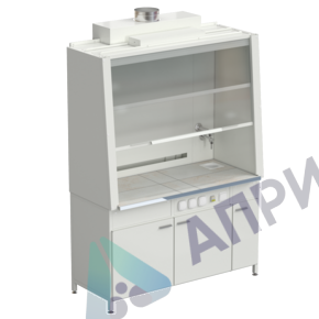 Шкаф вытяжной с подводом воды и электрикой 1520х750х2160 мм, раб. поверхность - КЕРАМИКА