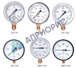 Поверка манометров, мановакуумметров МТ-160, МТ-100, МТ-63, МТ-50, МВТ-100, МВТ-160