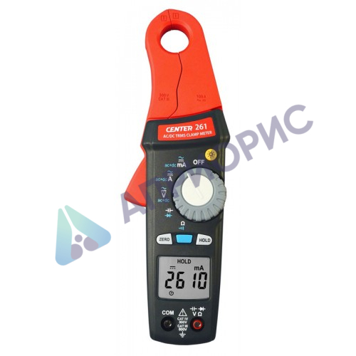 Поверка токовых клещей CENTER 261