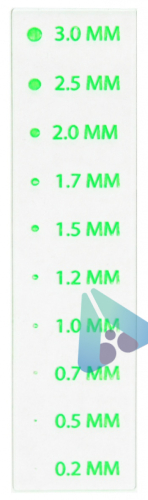 Панель прозрачная MAGNAFLUX для оценки размеров индикаций дефектов