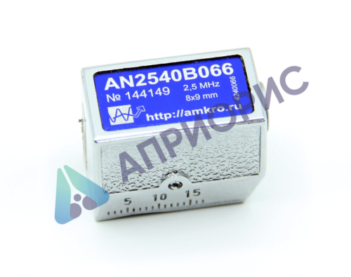 AN2540Bxx наклонный совмещенный притертый преобразователь 2,5 МГц с углом 40град