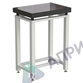 Стол для весов малый 630х450х900 мм, гранит, цвет каркаса - белый