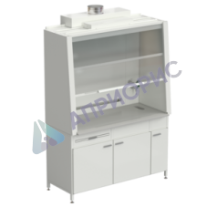 Шкаф вытяжной с подводом воды с ВЗБ светильником 1520х750х2160 мм, раб. поверхность - DURCON