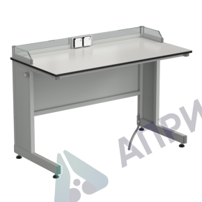Стол ученический с бортиком и розетками 1200х600х840, раб. поверхность - LABGRADE