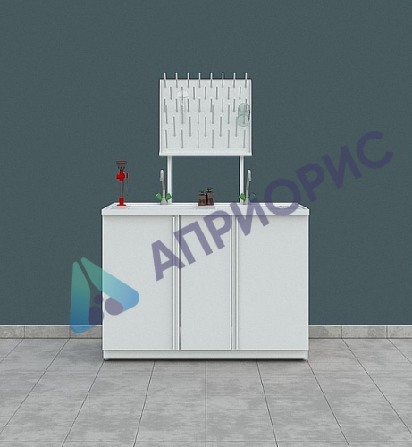 1. Рабочая поверхность из нерж. стали AISI 304 с интегрированным бортиком высотой 8 мм по периметру. 2. Раковина 480х400 мм, глубиной 250 мм, материал – нерж. сталь AISI 304 3. Корпус из стали с полимерным покрытием