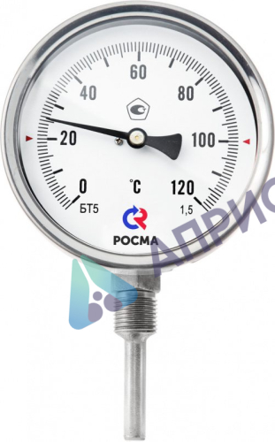 Поверка термометров коррозионностойких (радиальное присоединение) Тип БТ, серия 220